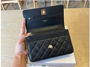 Kitlife Chanel 25ss Woc Bag Black Grain Leather A96141 19cm - 4