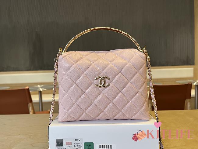 Kitlife Chanel 25ss Woc Bag Pink A96143 19x14x7cm - 1