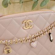 Kitlife Chanel Love Pendant Chain Bag Pink 19cm - 6