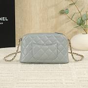 Kitlife Chanel Love Pendant Chain Bag Grey 19cm - 6