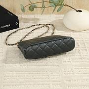 Kitlife Chanel Love Pendant Chain Bag Black 19cm - 4