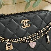 Kitlife Chanel Love Pendant Chain Bag Black 19cm - 2