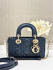 Kitlife Dior D-Joy Bag Dark Blue 17.5x10.5x6cm - 1