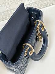 Kitlife Dior D-Joy Bag Dark Blue 17.5x10.5x6cm - 5