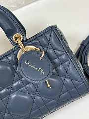 Kitlife Dior D-Joy Bag Dark Blue 17.5x10.5x6cm - 4