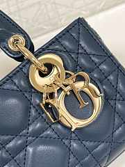 Kitlife Dior D-Joy Bag Dark Blue 17.5x10.5x6cm - 2