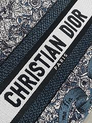 Kitlife Dior Lady Green Embroidery with Around the World Motif Bag 24x11x20cm - 4