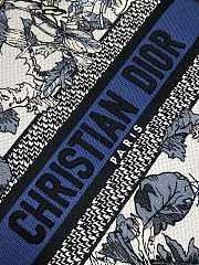 Kitlife Dior Lady Embroidery Bag White & Blue 24x11x20cm - 5