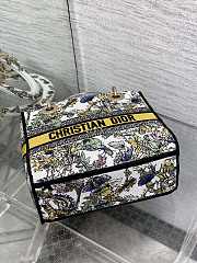 Kitlife Dior Lady Embroidery Bag White & Yellow 24x11x20cm - 2