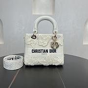Kitlife Dior Lady Soleil Jouy Motif Bag White 24cm - 1