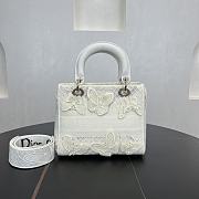 Kitlife Dior Lady Soleil Jouy Motif Bag White 24cm - 6
