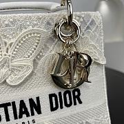 Kitlife Dior Lady Soleil Jouy Motif Bag White 24cm - 2