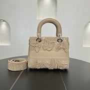Kitlife Dior Lady Soleil Jouy Motif Bag Beige 24cm - 3