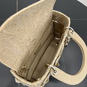 Kitlife Dior Lady Soleil Jouy Motif Bag Beige 24cm - 5