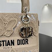 Kitlife Dior Lady Soleil Jouy Motif Bag Beige 24cm - 6