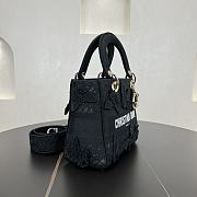 Kitlife Dior Lady Soleil Jouy Motif Bag Black 24cm - 6