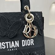 Kitlife Dior Lady Soleil Jouy Motif Bag Black 24cm - 3