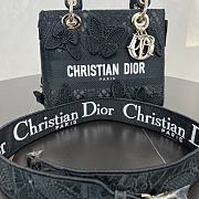 Kitlife Dior Lady Soleil Jouy Motif Bag Black 24cm - 2