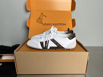 Kitlife Louis Vuitton Sneakerina Shoes White & Brown
