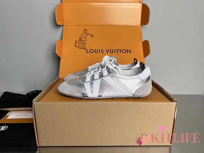 Kitlife Louis Vuitton Sneakerina Shoes Sliver - 1
