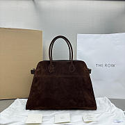 Kitlife The Row Bag Dark Brown Suede Leather 43x24x30cm - 1