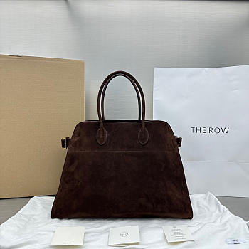 Kitlife The Row Bag Dark Brown Suede Leather 43x24x30cm