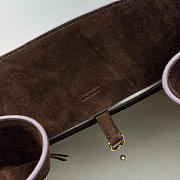 Kitlife The Row Bag Dark Brown Suede Leather 43x24x30cm - 2