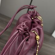 Kitlife Loewe Soft Nappa Leather Flamenco Bag Burgundy 30x10.5x20cm - 5