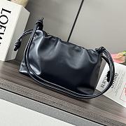 Kitlife Loewe Soft Nappa Leather Flamenco Bag Black 30x10.5x20cm - 2