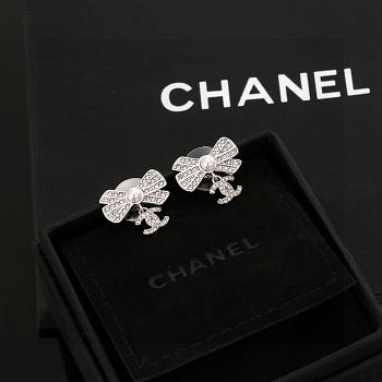Kitlife Chanel Classic Double C Bow Earrings