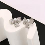 Kitlife Chanel Classic Double C Bow Earrings - 4