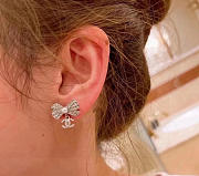 Kitlife Chanel Classic Double C Bow Earrings - 2