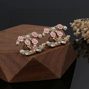 Kitlife Chanel Double C Classic Romantic Flower Pink Earrings - 6