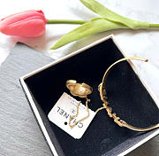 Kitlife Chanel Crystal CC Ring & Letter Cuff Hand Chain - 3