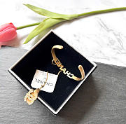 Kitlife Chanel Crystal CC Ring & Letter Cuff Hand Chain - 4