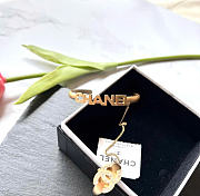 Kitlife Chanel Crystal CC Ring & Letter Cuff Hand Chain - 2