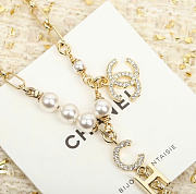 Kitlife Chanel Rhinestone Pearl Letter Bracelet - 4