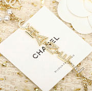 Kitlife Chanel Rhinestone Pearl Letter Bracelet - 3