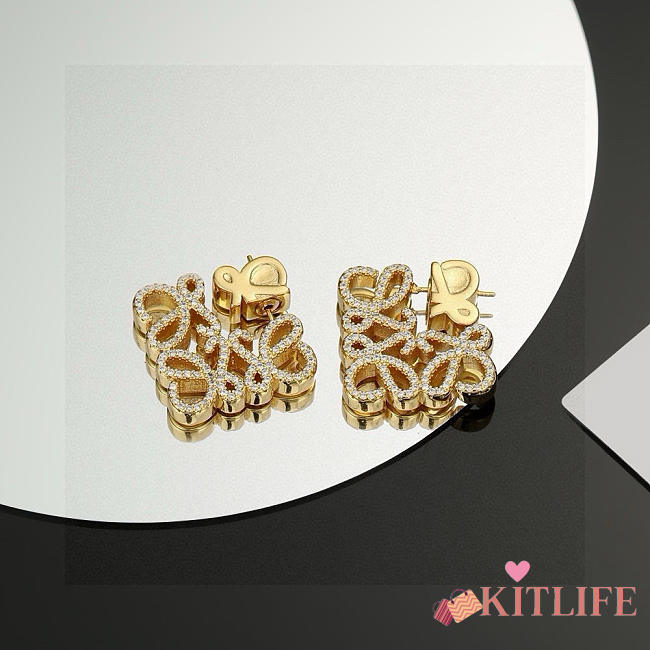 Kitlife Loewe Earrings Diamond Buckle - 1