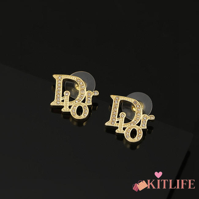 Kitlife Dior Letters Earrings - 1