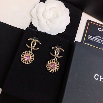 Kitlife Chanel Earrings Pink Diamond