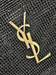 Kitlife YSL Icare In Raffia Black Color Bag - 55x43x5cm - 2