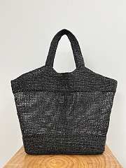 Kitlife YSL Icare In Raffia Black Color Bag - 55x43x5cm - 3