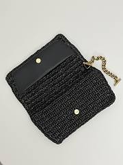 Kitlife YSL Icare In Raffia Black Color Bag - 55x43x5cm - 5