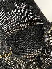Kitlife YSL Icare In Raffia Black Color Bag - 55x43x5cm - 6