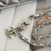 Kitlife Chanel Mini Chain Bag Silver A81081 7×10.5×2.5cm - 4