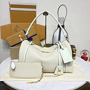 Kitlife Louis Vuttion Soft Keepall Bag White M13668 25x15x18cm - 1