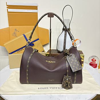 Kitlife Louis Vuttion Soft Keepall Bag Dark Brown M13668 25x15x18cm