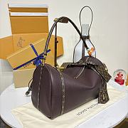 Kitlife Louis Vuttion Soft Keepall Bag Dark Brown M13668 25x15x18cm - 6