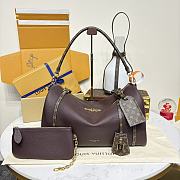 Kitlife Louis Vuttion Soft Keepall Bag Dark Brown M13668 25x15x18cm - 3